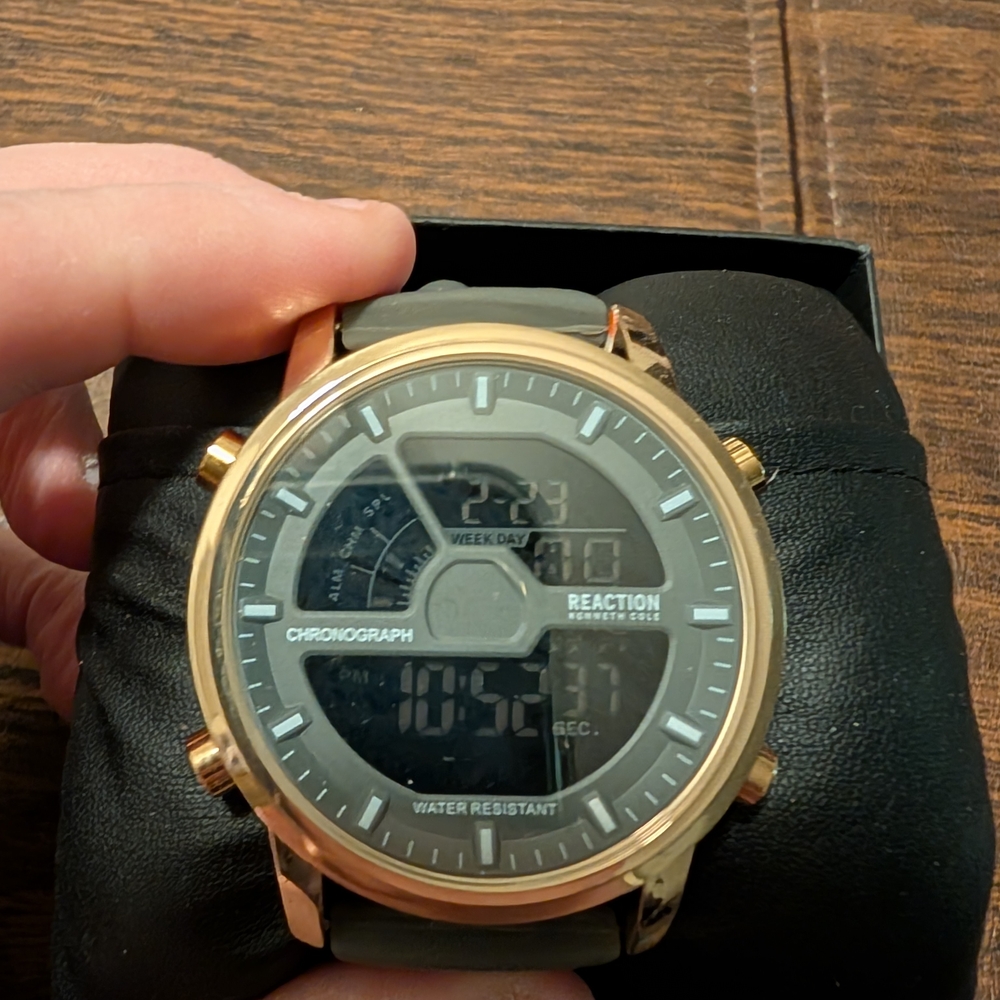 Kenneth Cole Reaction Gold and Gray Watch